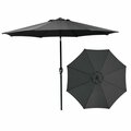 Seasonal Trends Umbrella Market Stl 9Ft Black 62104